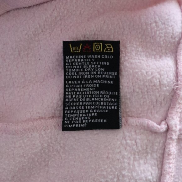 BTL‎ Women's Pink Sz M/L 'Babes Supporting Babes' Fleece Crewneck Raglan Sweater - Picture 12 of 12